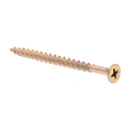 Prime-Line Particle Board Screw, Bugle, Phil Dr No. 8 X 2-1/2in Yelw Zinc Plated Steel 50PK 9042405